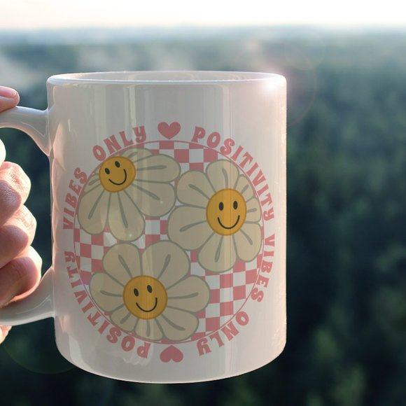 Positivity Vibes Only 11 oz Mug - Picture 3 of 7